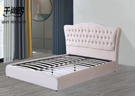 Bedroom Soft 2.03m Tall Upholstered Bed In Velvet Fabric